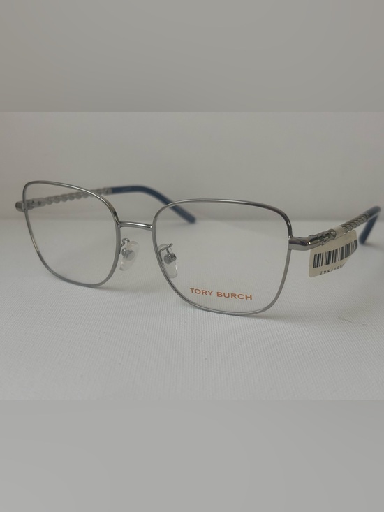 Tory Burch Other - Tory Burch Silver Metal Frame Glasses with Blue Temples